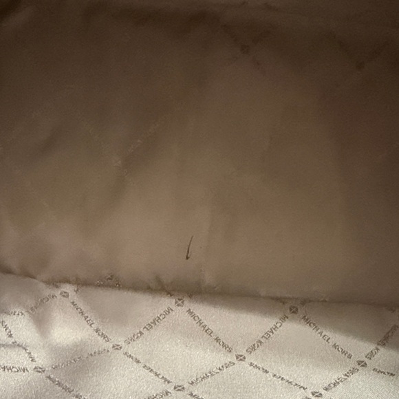 Michael Kors Tan Tote with Pink Scarf Accent - Picture 7 of 13